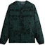 Buy KITH FW23 Paisley Velvet Snap Button V-Neck Jacket Unisex Green. KHM010492-302