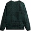 Lookbook KITH FW23 Paisley Velvet Snap Button V-Neck Jacket Unisex Green. KHM010492-302