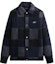 Order KITH FW23 Patchwork Wool Plaid Collar Coach Jacket Navy Unisex KHM010467-413