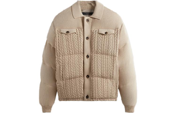 KITH FW23 Puffed Stiles Knit Trucker Jacket Unisex Canvas Color KHM010488-210