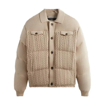 KITH FW23 Puffed Stiles Knit Trucker Jacket Unisex Canvas Color KHM010488-210