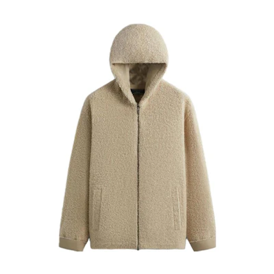 KITH FW23 Sand Zip-Up Hoodie Jacket Unisex Casual Style KHM010398-962