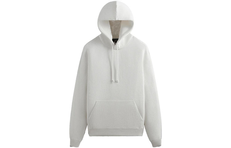 KITH FW23 Striped Drawstring Hoodie Unisex White KHM031670-116