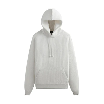 KITH FW23 Striped Drawstring Hoodie Unisex White KHM031670-116