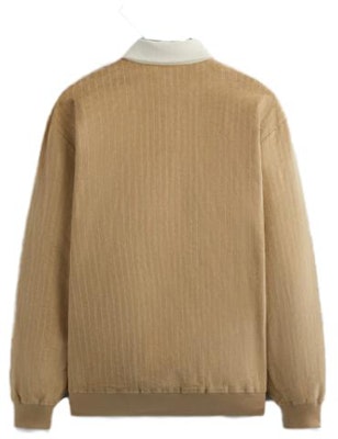 KITH FW23 ユニセックス コーデュロイ ストライプ ジップ 長袖 ポロシャツ カーキ. KHM031419-210 Lookbook KITH FW23 ユニセックス コーデュロイ ストライプ ジップ 長袖 ポロシャツ カーキ. KHM031419-210