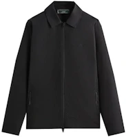 KITH FW23 Wrinkle Nylon Coaches Jacket Black Unisex Zip-Up Collared Jacket KHM010395-001 KITH FW23 Wrinkle Nylon Coaches Jacket Black Unisex Zip-Up Collared Jacket KHM010395-001