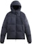 Order KITH FW23 Wrinkle Nylon Midi Puffer Jacket with Detachable Hood Unisex Navy. KHM010393-402