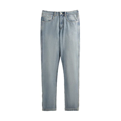 KITH FW24 Retro Slim Straight Jeans Light Indigo Denim Stylish Fit. KHM060294-415