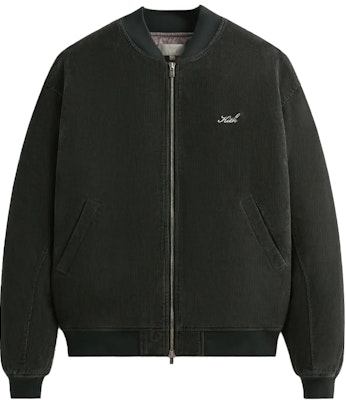 KITH FW24 Avery Oversized Drop Shoulder Zip Jacket Green Menswear KHM010644-178 Order KITH FW24 Avery Oversized Drop Shoulder Zip Jacket Green Menswear KHM010644-178