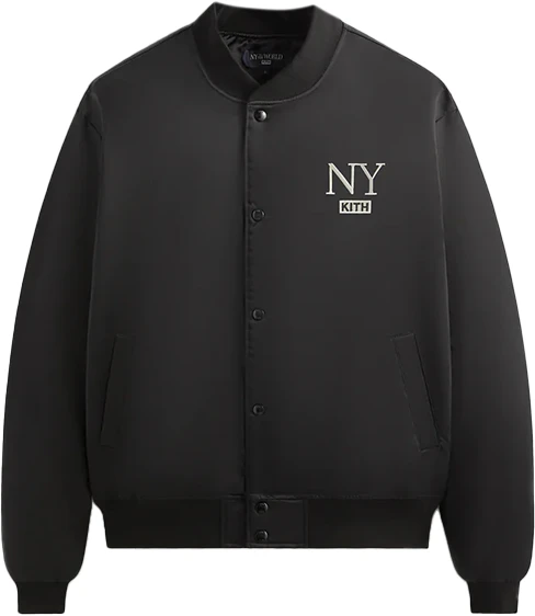 kith-fw-24-ny-to-the-world-black-satin-embroidered-logo-bomber-jacket-mens-khm-010675-001