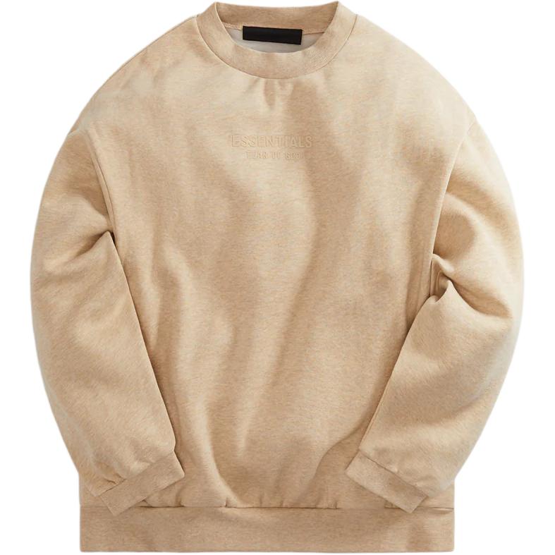 KITH Gold Oversized Solid Crewneck Long Sleeve Sweatshirt ee192bt232043f-gold