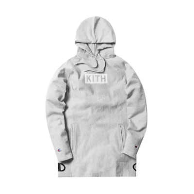 KITH Graphic Hoodie Unisex Drawstring Pullover Mid-Length Gray KH2132-103