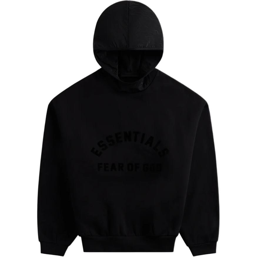 KITH Graphic Logo Hoodie Black Long Sleeve Stylish Pullover e202sp244314f