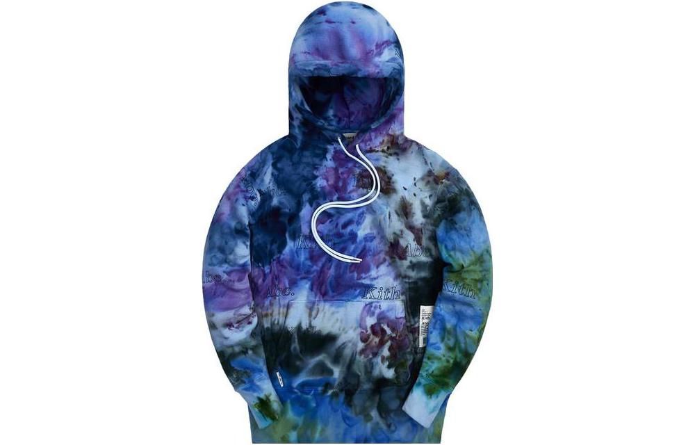 KITH Graphic Print Hoodie Blue - Long Sleeve ABCK21MOSS