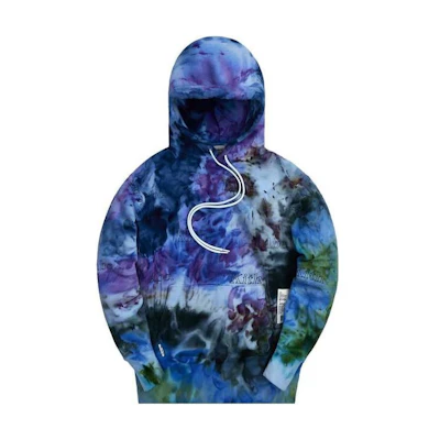 KITH Graphic Print Hoodie Blue - Long Sleeve ABCK21MOSS