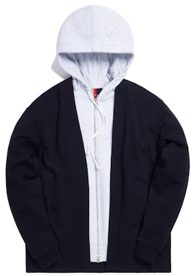 KITH Haori Zip-Up Hoodie Navy Lelaki Buy KITH Haori Zip-Up Hoodie Navy Lelaki