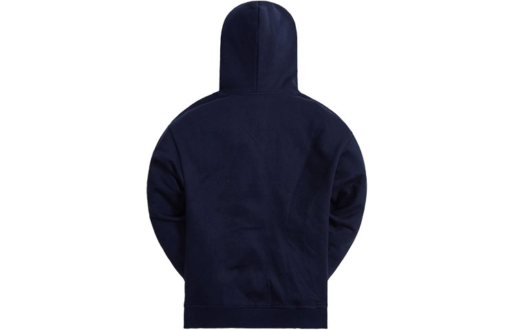 KITH Hebrew Script BOGO Hoodie Nocturnal Navy Pullover for Men. KHM030261-413 圖 3