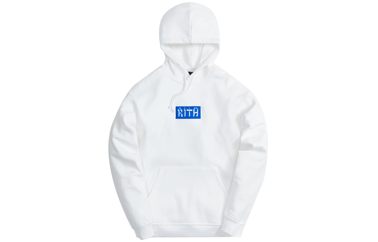 KITH Hebrew Script Hoodie White BOGO Classic Pullover Hoodie - White KHM030261-101