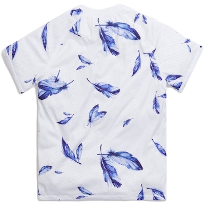 KITH Howard Feather Print Mesh Tee White Order KITH Howard Feather Print Mesh Tee White