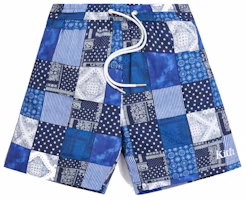 KITH Indigo Patchwork Hardaway Short Navy/Multi KITH Indigo Patchwork Hardaway Short Navy/Multi