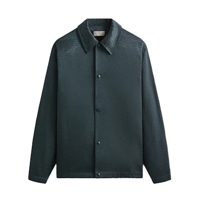 KITH Jacquard Oversized Collar Jacket Dark Green KHM010519-178