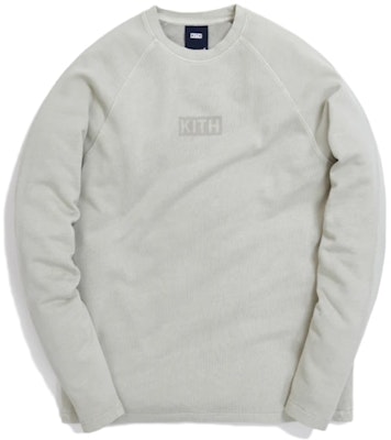 KITH Johnson Crystal Wash Baby Terry L/S Tee Oyster Mushroom Buy KITH Johnson Crystal Wash Baby Terry L/S Tee Oyster Mushroom