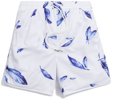 KITH Jordan Feather Print Mesh Short White Buy KITH Jordan Feather Print Mesh Short White