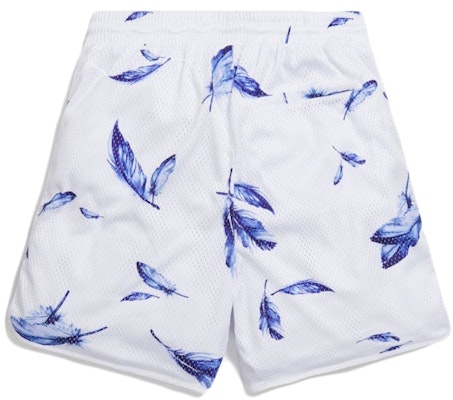 KITH Jordan Feather Print Mesh Short White Order KITH Jordan Feather Print Mesh Short White