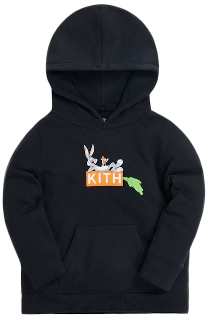 kith-kids-x-looney-tunes-bugs-classic-logo-hoodie-black