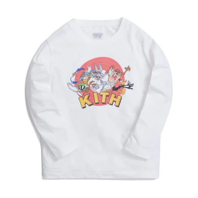 KITH Kids Looney Tunes L/S Tee White
