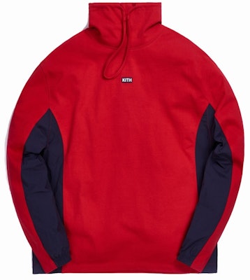 KITH L/S Pullover Heavy Jersey Red Buy KITH L/S Pullover Heavy Jersey Red
