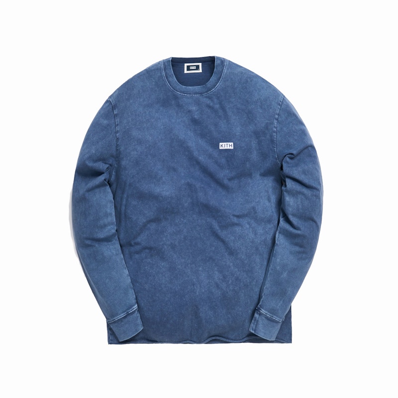KITH LAX Pigment Dyed L/S Tee Dark Indigo