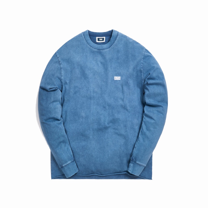 KITH LAX Pigment Dyed L/S Tee Medium Indigo