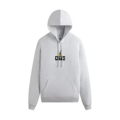 KITH Letter Logo Hoodie Men’s Long Sleeve Gray KHM031777-002