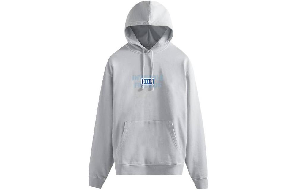KITH Letter Print Pullover Hoodie Grey () KHM031003-101