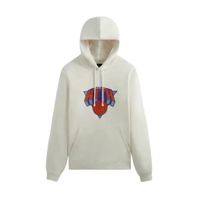 KITH Letter Print White Pullover Hoodie KHM030860-104