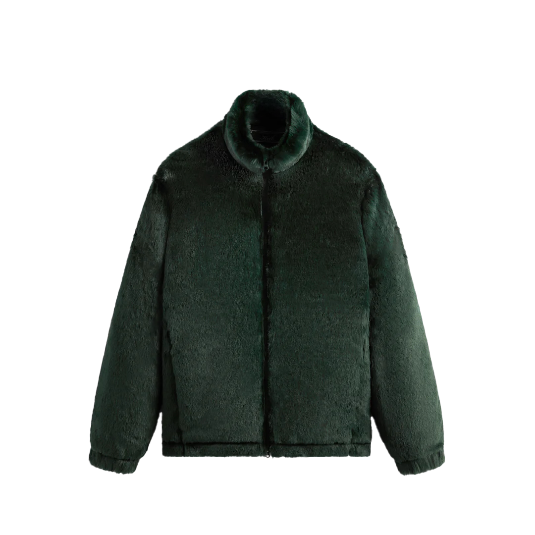 KITH Lloyd Stand Collar Long Sleeve Jacket Dark Green KHM010508-302