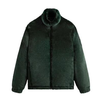 KITH Lloyd Stand Collar Long Sleeve Jacket Dark Green KHM010508-302