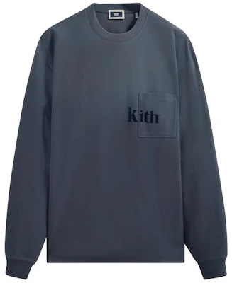 KITH 經典Logo長袖圓領休閒男女款藍色衛衣 KHM030749-448 Buy KITH 經典Logo長袖圓領休閒男女款藍色衛衣 KHM030749-448