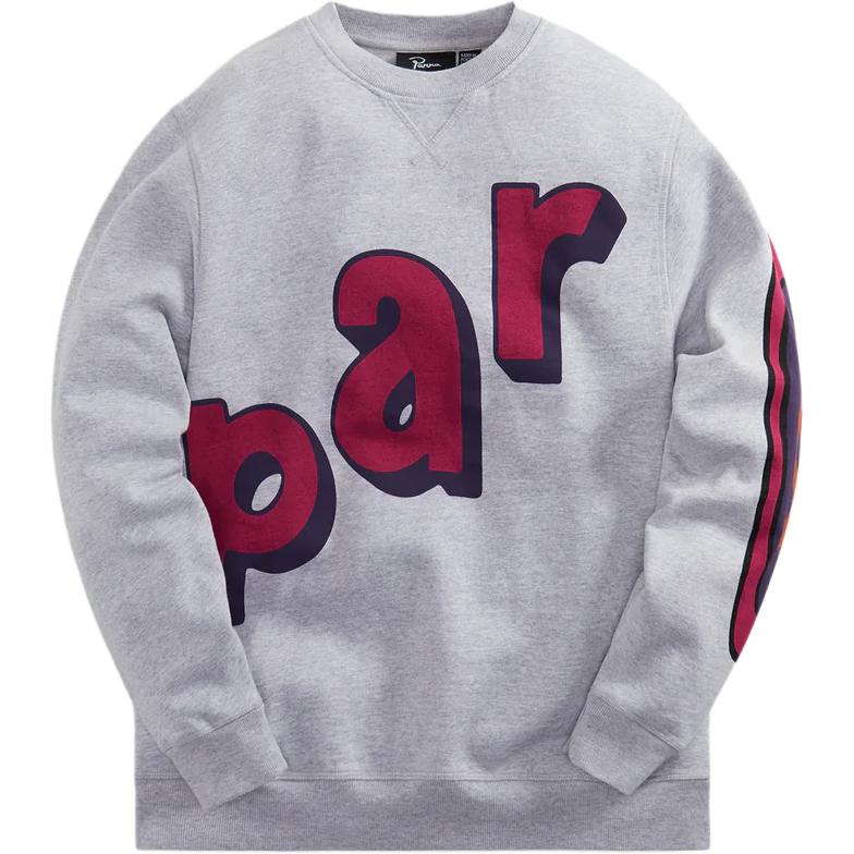 KITH Logo Crewneck Cotton Long Sleeve Sweatshirt Men’s Grey pa50515-gry