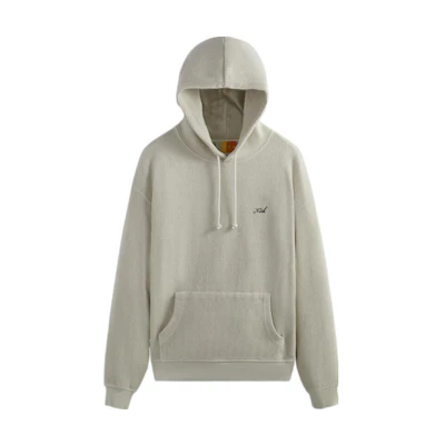 KITH Logo Embroidered Pullover Hoodie Sand Color () KHM030797-104
