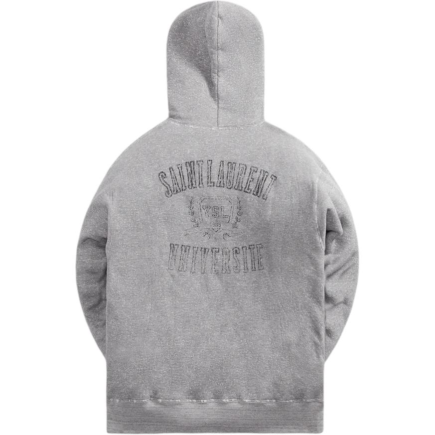 KITH Logo Graphic Print Pullover Hoodie Grey si712301y36xq-gry