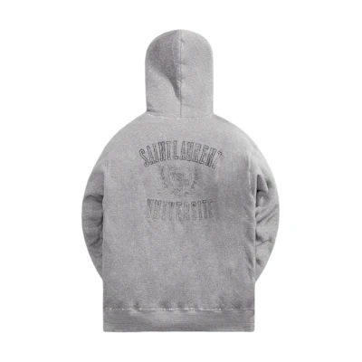 KITH Logo Graphic Print Pullover Hoodie Grey si712301y36xq-gry