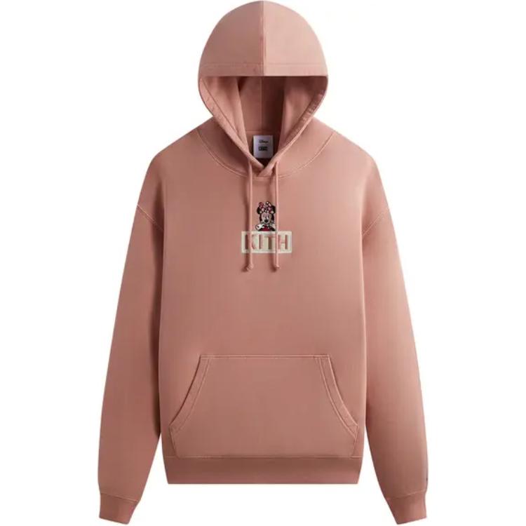 KITH Logo Pink Hoodie Long Sleeve Pullover KHM031776-604