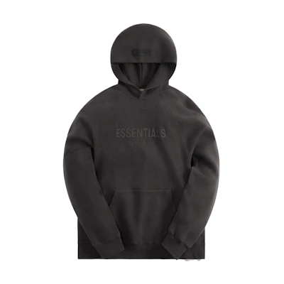 KITH Logo Print Hoodie Gray Black EE192BT224020F-BLK