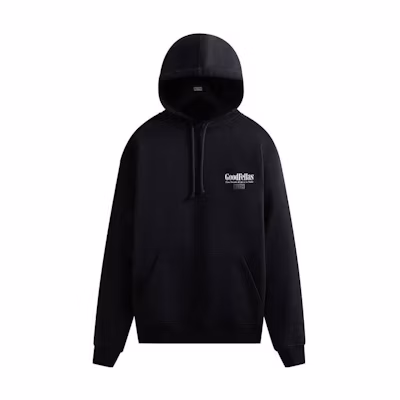 KITH Logo Print Pullover Hoodie Black Men’s 030479-001