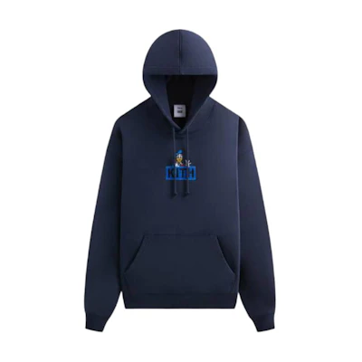 KITH Logo Pullover Hoodie Deep Blue KHM031775-413