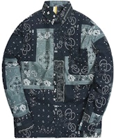 KITH Ludlow Green Paisley Unisex Buttondown Long Sleeve Shirt KH030044-302 KITH Ludlow Green Paisley Unisex Buttondown Long Sleeve Shirt KH030044-302