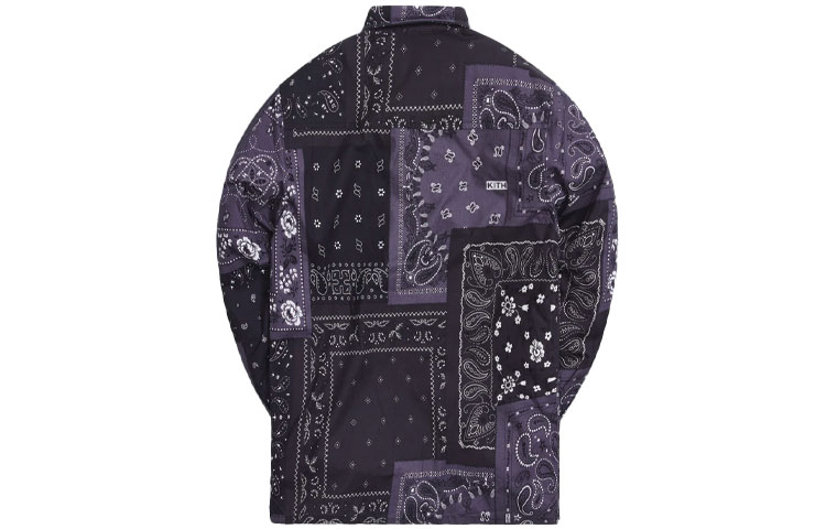 Lookbook KITH ルドロー ペイズリー ボタンダウン ユニセックス 長袖 シャツ ブラック KH030044-001