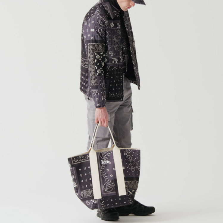 Details for KITH ルドロー ペイズリー ボタンダウン ユニセックス 長袖 シャツ ブラック KH030044-001